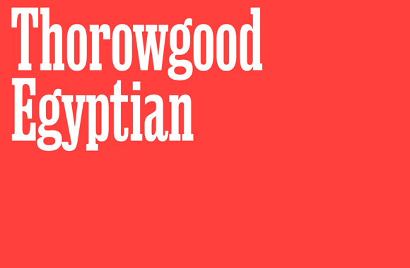 Thorowgood Egyptian Font preview
